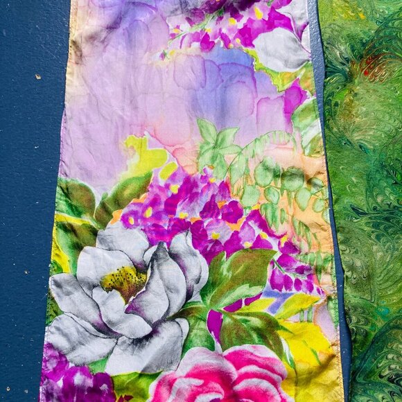 Diane Gilman Silk Scarf - Picture 2 of 12